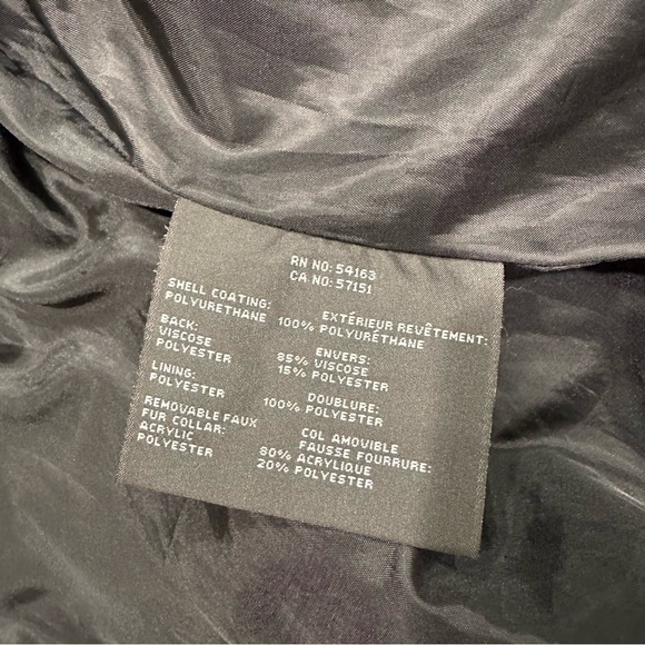 Marc New York Andrew Marc Women Brown Faux Vegan Leather Jacket Size M - Picture 12 of 12